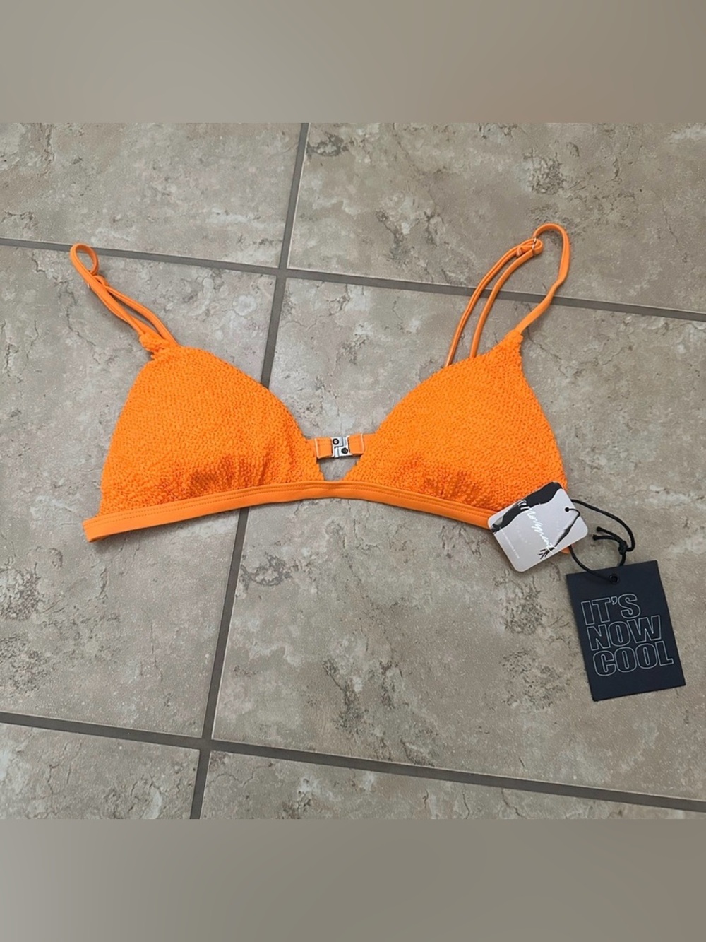 NWT ORANGE BIKINI TOP
